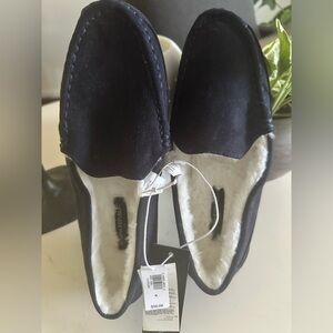 BR suede slippers/moccasins